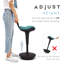 Adjustable Height Ergonomic Industrial Stool with Footrest-467572113