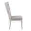 2 chaises d'appoint grises et blanches. 15 Hauteur du colis. Profondeur de l'assise de 21 po pour une assise décontractée. Siège rembourré confortable. Fabrication en bois d'hévéa et en bois composite. Élégant lin blanc - (2). 15 po