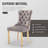 Dining Table Set,  24" Round Dining Table And 2 Velvet Dining Chairs With Gold-plated Legs-737608186-737608189