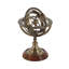 Globe terrestre en laiton et boussole