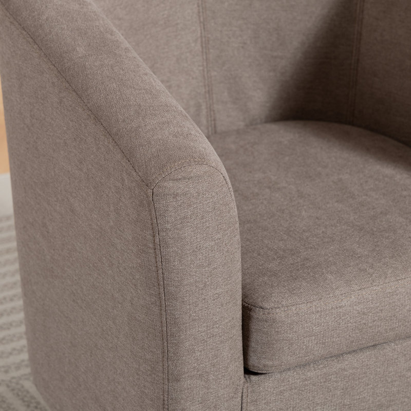 Upholstered Armchair, Brown
