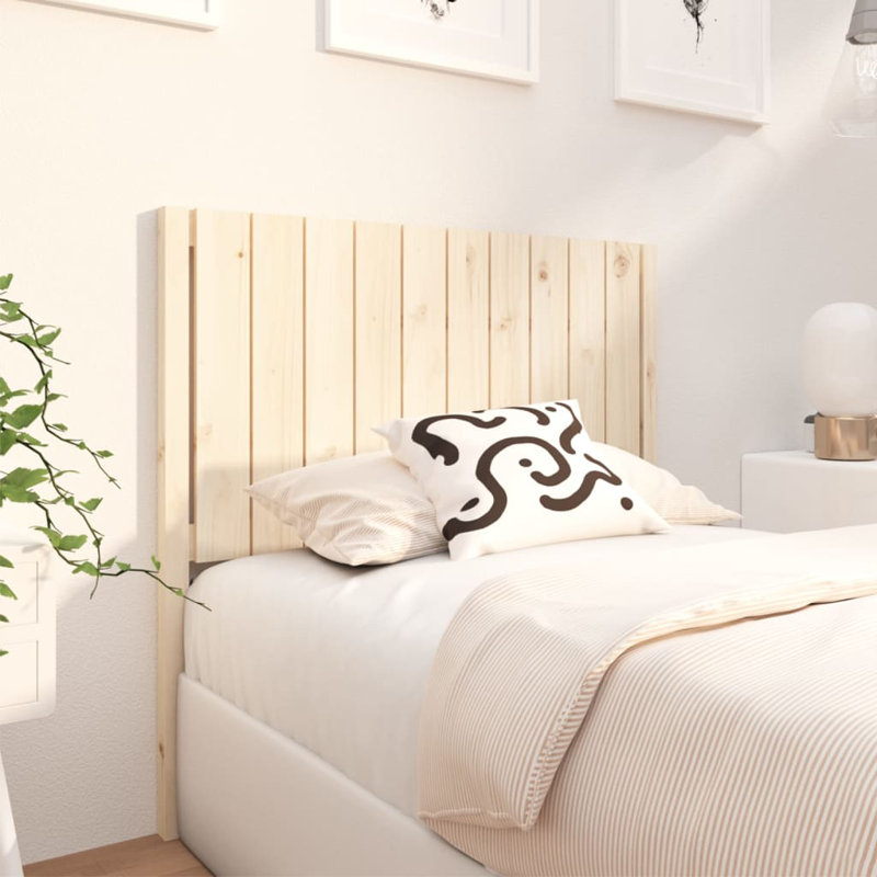 Burley Solid Wood Headboard, Black, 140.5 x 100 cm
