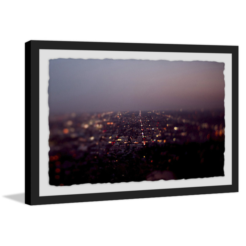L.A. Nights 1 Piece Single Picture Frame Wall Art, 61cm H x 91cm W x 4cm D