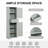 Stylish Storage Cabinet For Bathroom, Tall Bathroom Storage Cabinet, Freestanding Storage Cabinet With Drawer And Adjustable Shelf-72214771