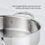 Sauteuse braisée en acier inoxydable avec couvercle Pro 3,5 lux Proondond avec couvercle
