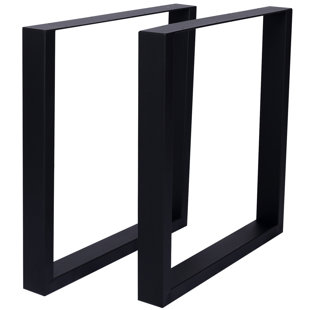 Square Table Legs 28X 28" ,Wide Metal Table Legs , Heavy Duty Steel Desk Legs Table Leg Dining Table Legs Coffee Desk Leg, Set Of 2