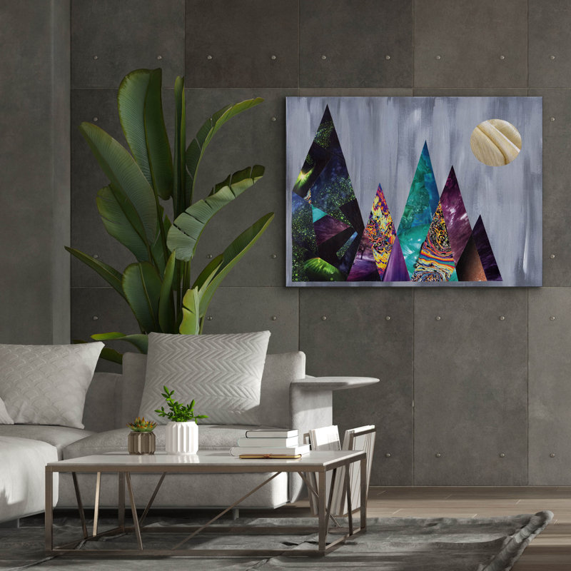 «Mountains» par Artpoptart, art mural sur toile, H 40 po x l 54 po x P 1,5 po