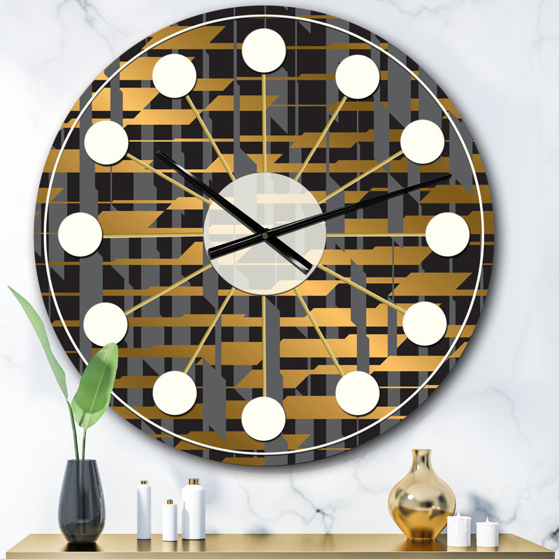 Horloge murale Mid-Century, Surdimensionné