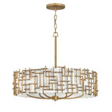 Farrah 6 - Light Unique / Statement Drum Chandelier