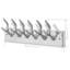 Alberton Metal Wall 6 - Hook Wall Mounted Coat Rack