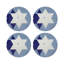 Star Of David Pebble 16" Vinyl Placemat