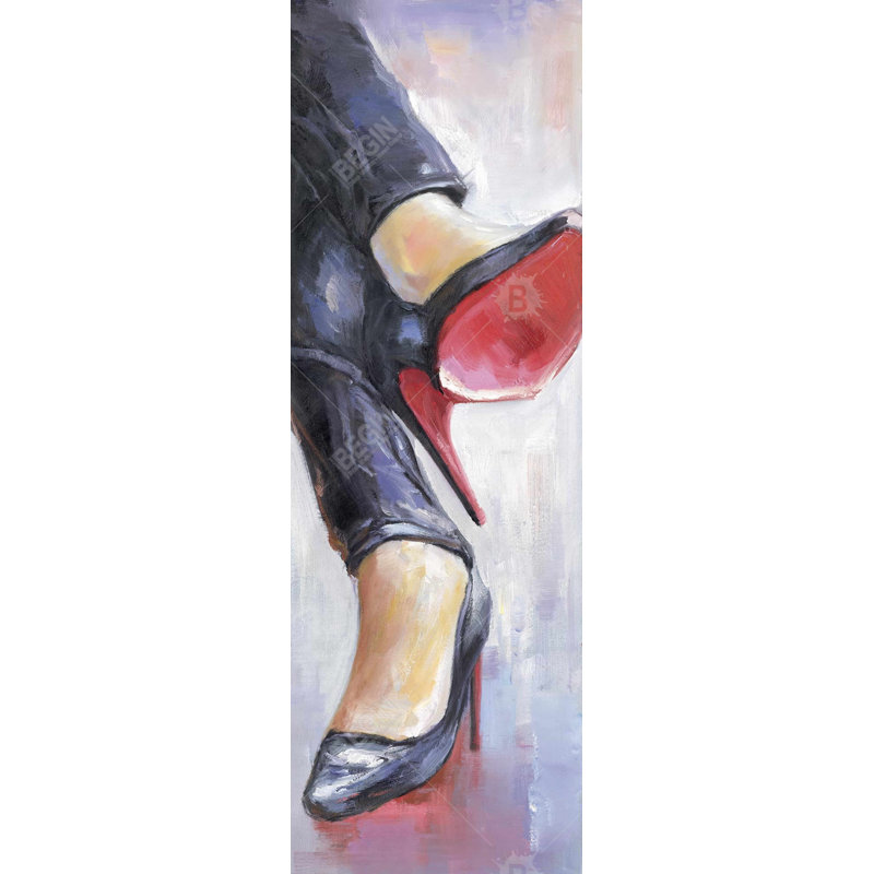 «Crossed Legs And High Heels» sur toile, H 48 po x l 16 po