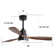 132cm 3 - Blade Modern Ceiling Fan With Remote Control And Light Kit