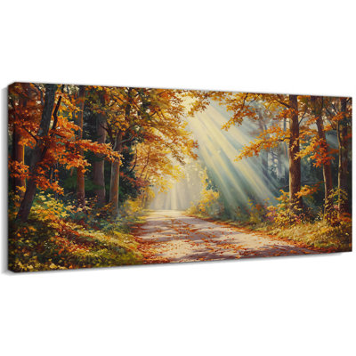 Art mural d'automne, décoration murale photos d'automne, art mural sur toile d'automne, art mural d'automne, art mural nature, peintures murales d'automne pour salon, chambre à coucher, toile prête à être accrochée, 20 po x 40 po