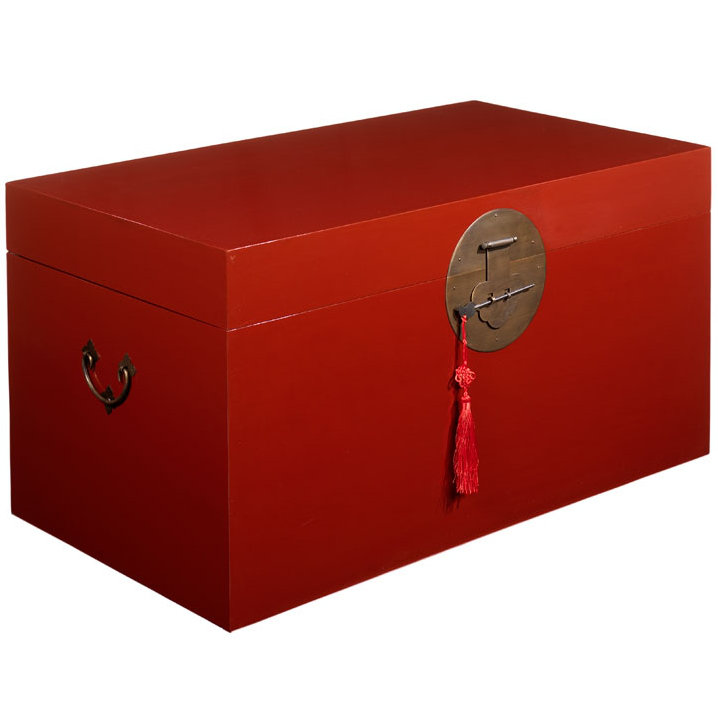 Hangzhou Blanket Chest, Red Lacquer