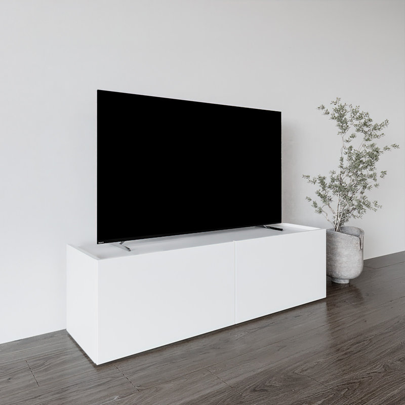 Miraan Unfinished TV Stand for TVs up to 50", White
