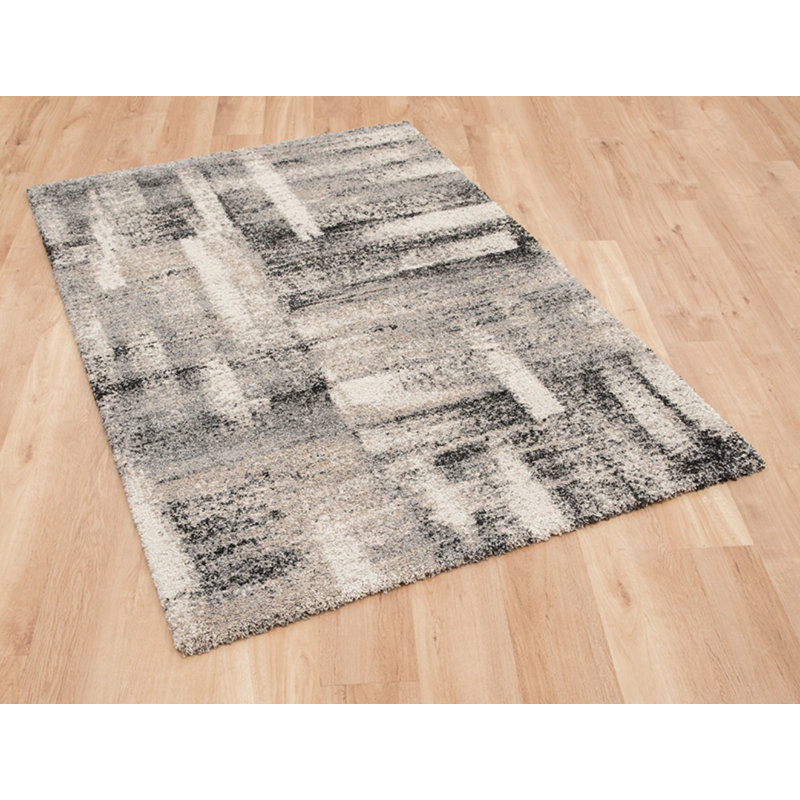 Albin Abstract Shag Area Rug, Rectangle 80 x 150cm