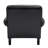 22.4" Seat Depth Accent Chair, Armchair With Upholstered and Roll Arms,Faux Leather-533573247