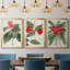 FloraOf TheTropicsI - Toile tendue avec châssis sur mesure - 3 pièces-1818618249-1818618359