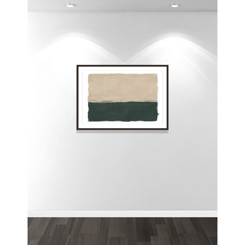 «Emerald Forest II - Landscape Version Print» par Natalie Carpentieri, Open Grain Walnut, L 41,5 po x H 29,5 po, Imprimé mat