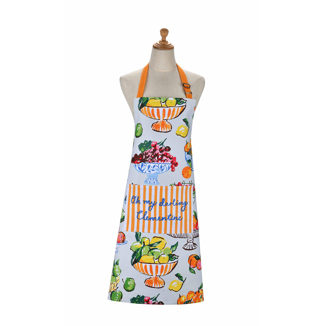 Summer Fruits No Holiday 100% Cotton Bib Apron