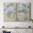 Vintage Hydrangea Fresco I-Premium Gallery Wrapped Canvas -Ready to Hang-1997753891