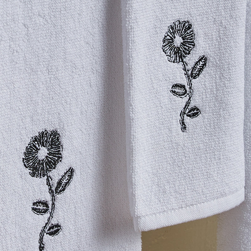 Ensemble de 2 serviettes de chambre d'invité en éponge Mahira