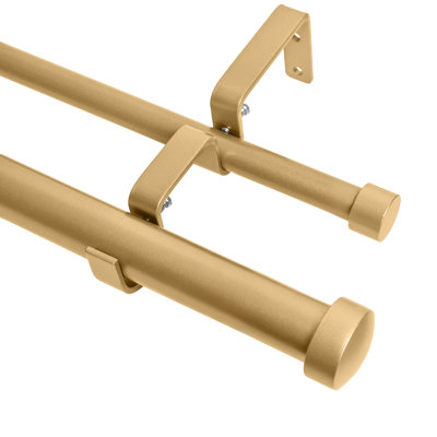 Gwinnett Adjustable 1'' Double Curtain Rod