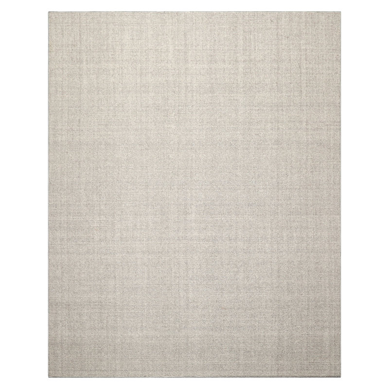 Tapis multicolore texturé touffeté à la main ivoire, Rectangle 5 pi x 7 pi