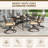 6-person Outdoor Dining Set With Swivel Chair-1884484916