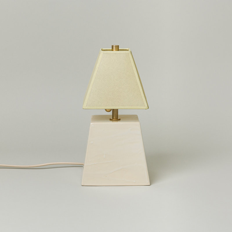 Osen Table Lamp, 13.5" H x 7.5" W x 7.5" D, Faint Green, Glace