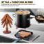 Dessous d'arbre en bois pliable pour plats chauds / pots / bols / théières / supports à fondue, cadeaux pour la famille / amis, décorations de cuisine mignonnes et pratiques (lisses - 4 pièces)