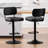 Adjustable Height 360° Swivel Bar Stools With Upholstered Backrest-1334647024