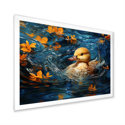 Art mural minimaliste, canard colvert