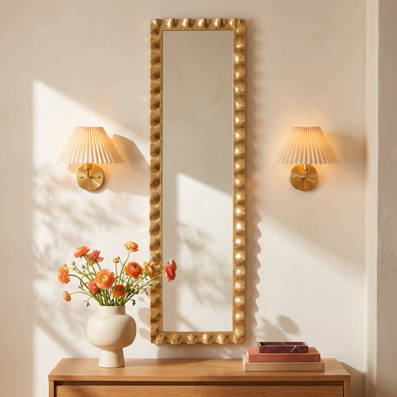 Theodore Metal Mirror, 72" x 20", Gold