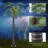 7' Artificial Lighted Palm Tree With 5 Coconuts, 280 Color Changing LED Light