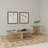 Cube-Style Square End Table – Mango Finish – Open Design