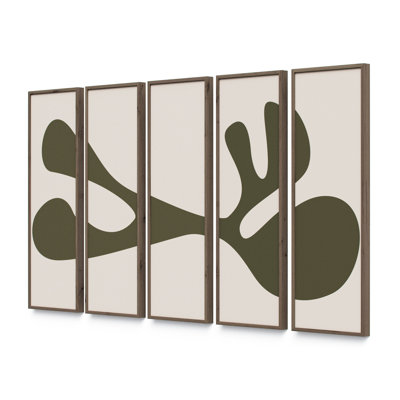 Organic Shape III Set Framed Set Canvas