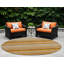 Tapis d'intérieur rond 8 po