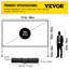 Écran de projection portable d'extérieur VEVOR
