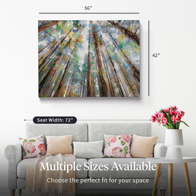 «Forest Colors» par Studio Arts, reproduction d'art sur toile - 42 po x 56 po, Toile tendue, H 42 po x l 56 po, Sans cadre