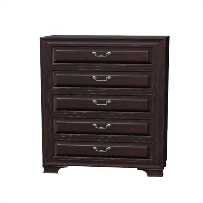 Commode style transitionnel 1 pièce, Brun / cerisier