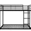 Lit superposé double en métal noir avec stable pour plus de confort-1953161210-1953161205