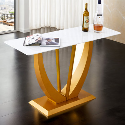 Kyrae Glass Top Dining Table