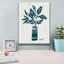 "Epic Graffiti" Monochromes botaniques bleus 6 "par Anne Tavoletti, art mural sur toile, 40 po x 54 po-1507121852