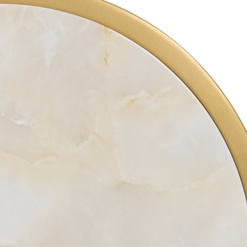 Scotts Square Chairside Table - Light Champagne