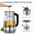 Bonsenkitchen 1.54 Quarts Glass Electric Tea Kettle