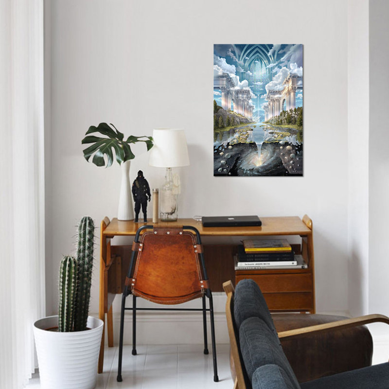 «Genesis II», impression sur toile, H 26 po x l 18 po x P 1,5 po, Toile tendue, Pas de tapis