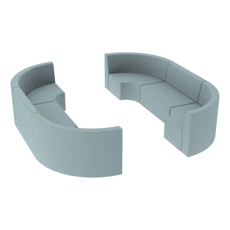 Ensemble de 6 chaises pour enfants Pro Series Tallback, 36.75" H x 108" W x 36" D, Sky Blue