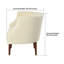 Fauteuil demi-tonneau rembourré Comfy-1528434882